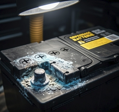 Oxidation d'une Batterie HS